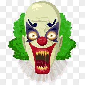Ghost Clipart Scary - Free Scary Clown Clip Art, HD Png Download - scary ghost png