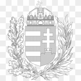 Hungarian Coat Of Arms Coloring Page, HD Png Download - olive branch vector png