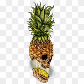 #halloween #cool #makeawesome #picsart #skull #dark - Pineapple Skull, HD Png Download - tumblr pineapple png