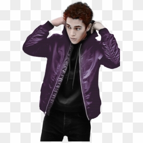 Transparent Austin Aries Png - Austin Mahone Leather Jacket, Png Download - austin aries png