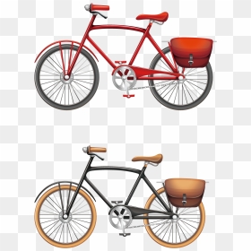 Bicycle Stock Photography Clip Art - Vintage Bicycle Art Vector, HD Png Download - bike wheel png