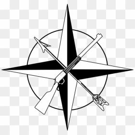 White Compass Rose Clip Art - Easy Compass Rose Cool, HD Png Download - simple compass png