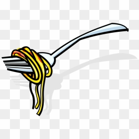 Italian Vector Image Illustration - Spaghetti On A Fork Clipart, HD Png Download - spaghetti clipart png