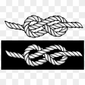 Rope Knot Monochrome Silhouette - Rope Silhouette, HD Png Download - rope knot png