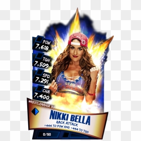 Nikkibella S3 14 Wrestlemania33 - Wwe Supercard Wrestlemania 33 Cards, HD Png Download - wwe carmella png