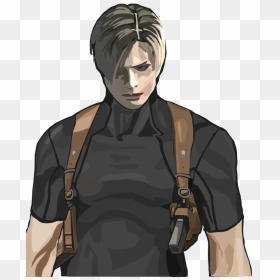 Kennedy Png Picture - Resident Evil Leon Fanart, Transparent Png - leon kennedy png