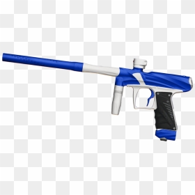Blue And White Paintball Gun , Png Download - Assault Rifle, Transparent Png - paintball gun png