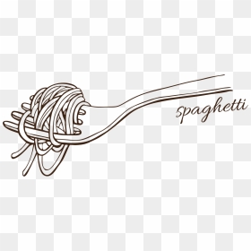 Transparent Spaghetti Clipart Png - Pasta Drawing, Png Download - spaghetti clipart png