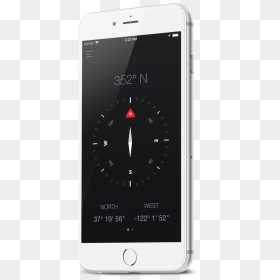 Simply North Iphone Feature - Smartphone, HD Png Download - simple compass png