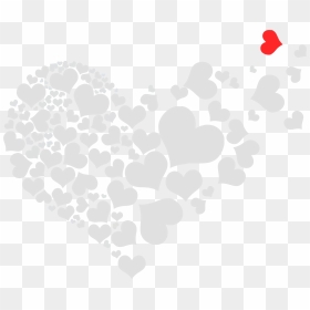Heart Desktop Wallpaper Clip Art - White Hearts Png Transparent, Png Download - heart design png