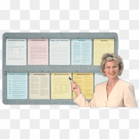 Employee With Notice Board, HD Png Download - bulletin board png