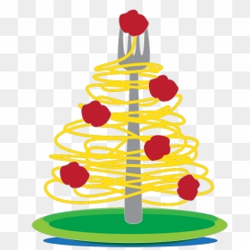 Spaghetti And Meatball Christmas Tree, HD Png Download - spaghetti clipart png
