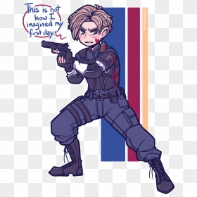 Donald Duck Curses In My Comics I"m So Excited For - Leon Kennedy Resident Evil 2 Remake, HD Png Download - leon kennedy png