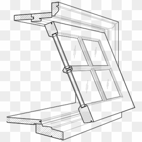 Awning Window Detail Drawing, HD Png Download - awning png