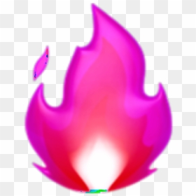 #fire #flames #burn #pink #purple #aesthetic #mine - Transparent Fire Emoji Png, Png Download - pink flames png