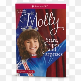 Stars, Stripes, And Surprises - Molly American Girl Doll Beforever, HD Png Download - american stars png