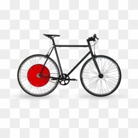 Black Skinny Jeans With Copenhagen Wheel E-bike - Copenhagen Wheel, HD Png Download - bike wheel png