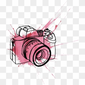 Water Color Camera Png - Transparent Background Drawing Camera Png, Png Download - watercolor camera png