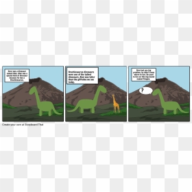 Dinosaur Storyboard, HD Png Download - brachiosaurus png