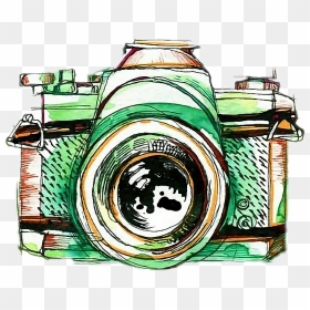 Watercolor Camera Painting , Png Download - Painting Cameras, Transparent Png - watercolor camera png