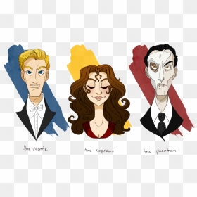 Phantom Of The Opera Art - Cartoon Phantom Of The Opera Drawing, HD Png Download - phantom of the opera png