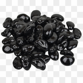 Fire Glass Pebbles, Black Licorice, 10lb - Black Pebbles Png, Transparent Png - pebbles png