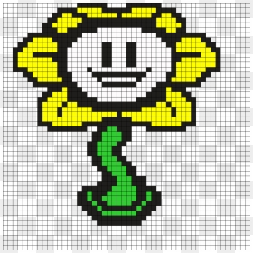 Flowey Pixel Art Clipart Undertale Flowey Pixel Art, HD Png Download - undertale flowey png