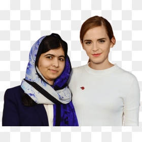 Malala With Angelina Jolie , Png Download - Emma Watson And Malala, Transparent Png - angelina jolie png