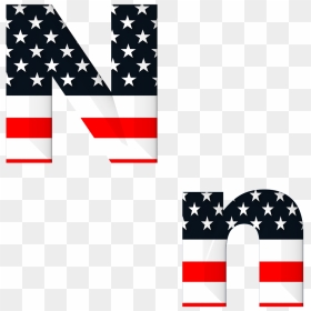 Free Clip Art Alphabet Letters Red White, HD Png Download - american stars png
