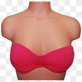 Brazilian Style Coral Bikini Top - Brassiere, HD Png Download - bikini top png