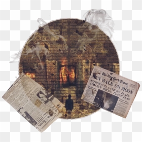 #umbrellacademy #five #vintage #burning Paper #fiveua - Newsprint, HD Png Download - burning paper png