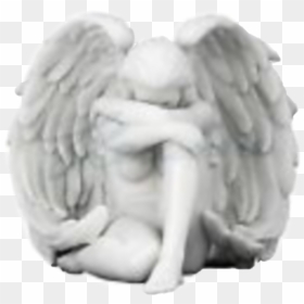 ##angel #angels #angelwings #wings #weepingangel #heaven - Statue, HD Png Download - weeping angel png