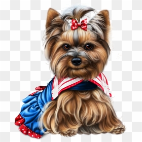Yorkie 4th Of July 8 - Dog, HD Png Download - yorkie png