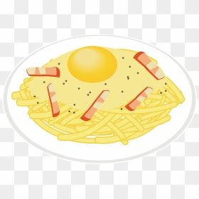 Spaghetti Alla Carbonara Food Clipart - Dish, HD Png Download - spaghetti clipart png