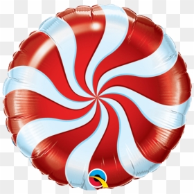 Christmas Candy Swirl Green Qualatex, HD Png Download - wind swirl png