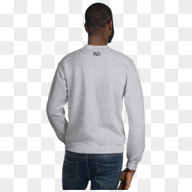 Basic Logo Sweatshirt - Sweater, HD Png Download - man back png