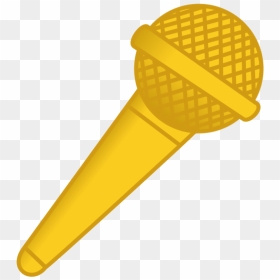 Microphone Clipart Golden Microphone - Microphone Gold Clipart, HD Png Download - golden microphone png