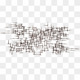 Abstract Metal Nail Wall Sculpture - Monochrome, HD Png Download - abstract sculpture png