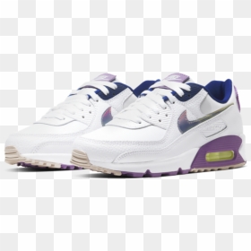 Nike Air Max 90 Easter, HD Png Download - white swoosh png