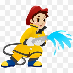 Fire Clipart Person - Fire Fighter Clipart, HD Png Download - fire clip art png