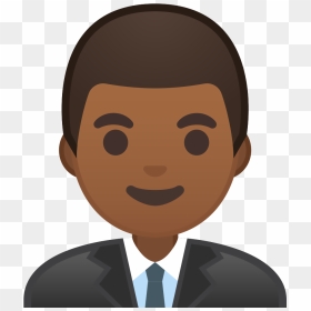 Man Office Worker Medium Dark Skin Tone Icon - Man Office Worker Emoji, HD Png Download - office worker png