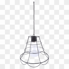 Tealight Hanging Lamp Wire Ass - Line Art, HD Png Download - hanging light bulb png