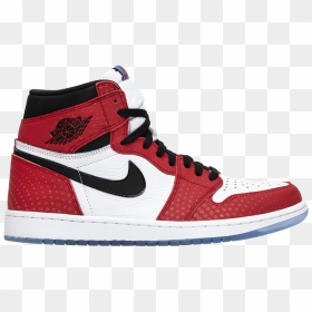 Red Air Jordan 1 Retro, HD Png Download - miles morales png