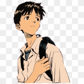 #shinjiikari #evangelion #sad #pilot #eva #neon Genesis - Shinji Neon Genesis Evangelion, HD Png Download - shinji ikari png