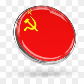 Round Icon With Metal Frame - Flag Of The Soviet Union, HD Png Download - soviet union symbol png