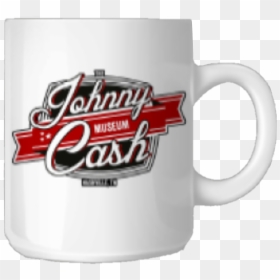 Johnny Cash Museum White Logo Coffee Mug - Coffee, HD Png Download - coffee mug clipart png