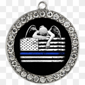 Weeping Angel Thin Blue Line Flag Lock And Key"  Class= - Sant Shri Asharamji Ashram, HD Png Download - weeping angel png
