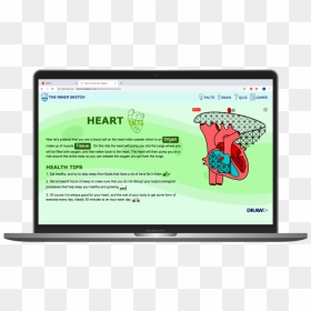 Innner Sketch Heart Facts , Png Download - Led-backlit Lcd Display, Transparent Png - sketch heart png