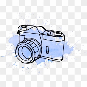 #ftestickers #camera #watercolor #stain #splash #paint - Camera Drawing Transparent, HD Png Download - watercolor camera png