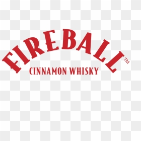 Fireball Cinnamon Whisky Arc Logo 4c Red On - Fireball Whiskey, HD Png Download - fireball whiskey png